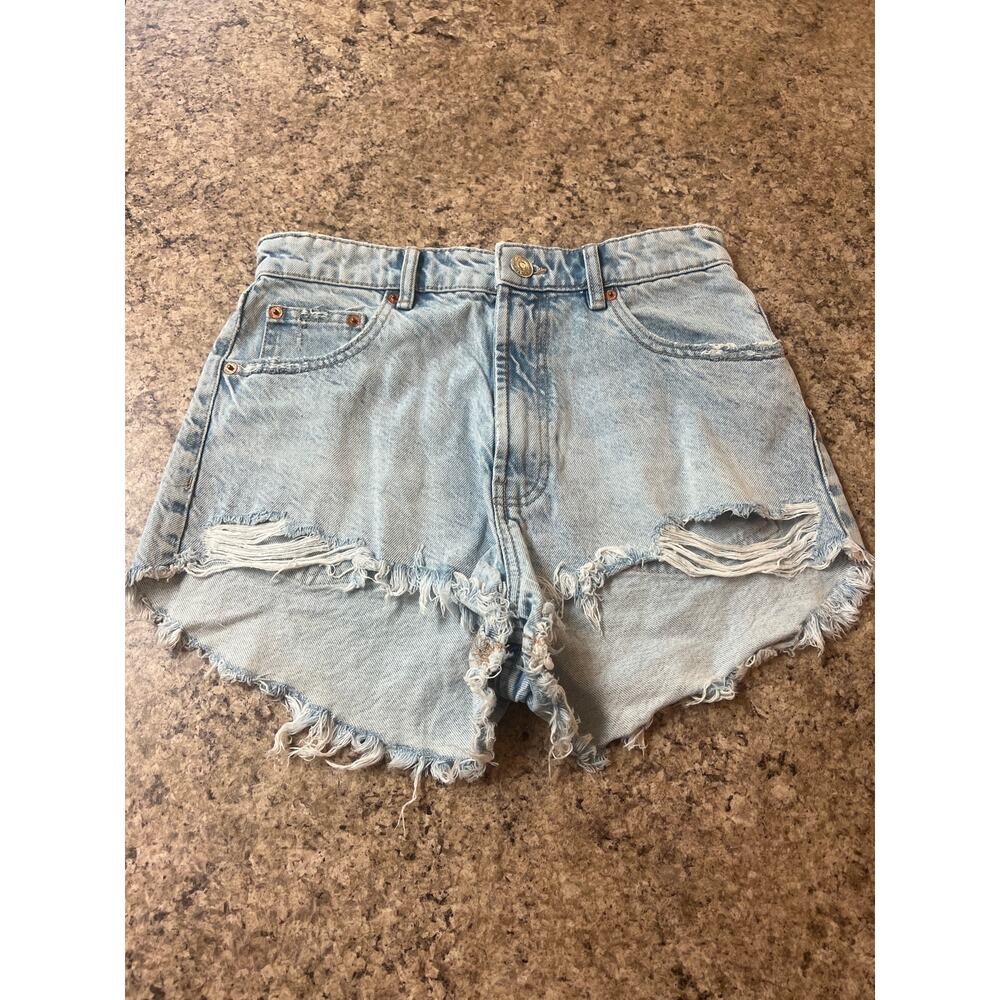 Zara Jean Shorts Size 6 Blue